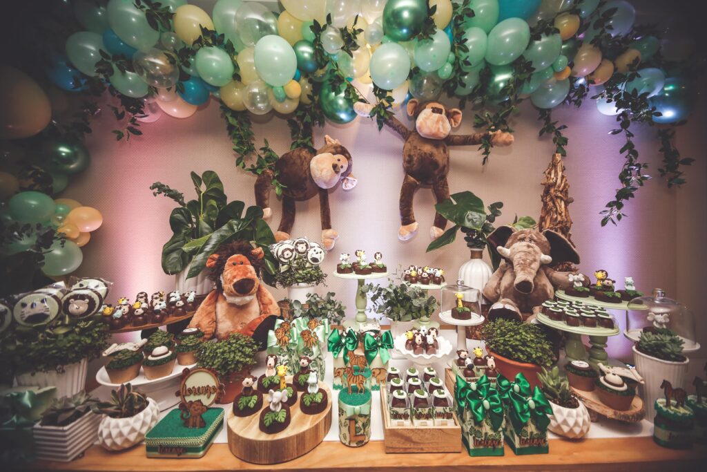 Jungle Themed birthday Party decoration